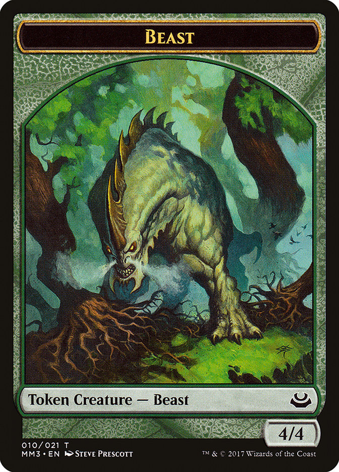 Beast Token (010/021) [Modern Masters 2017 Tokens] - Evolution TCG