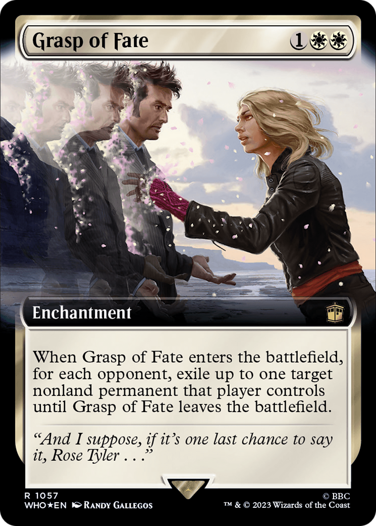 Grasp of Fate (Extended Art) (Surge Foil) [Doctor Who] - Evolution TCG