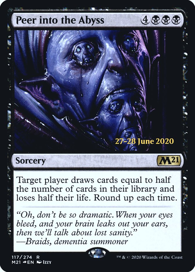 Peer into the Abyss [Core Set 2021 Prerelease Promos] - Evolution TCG