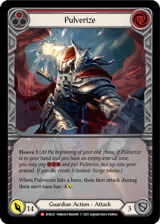 Pulverize [EVR021] (Everfest)  1st Edition Extended Art Rainbow Foil - Evolution TCG