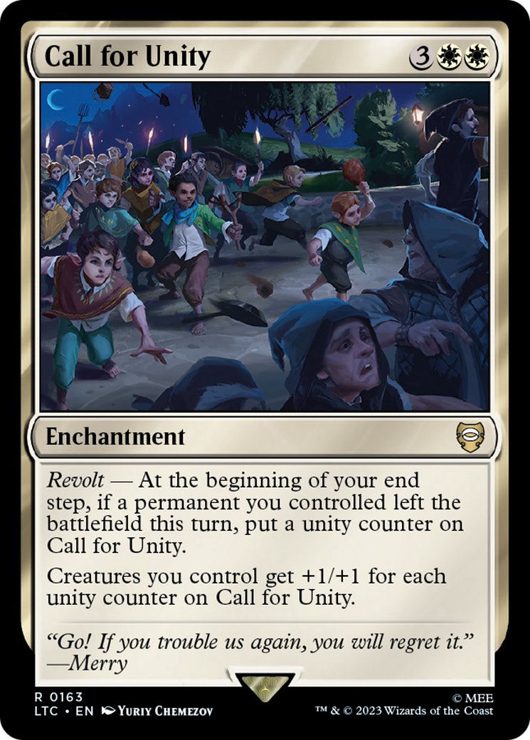 Call for Unity [The Lord of the Rings: Tales of Middle-Earth Commander] - Evolution TCG