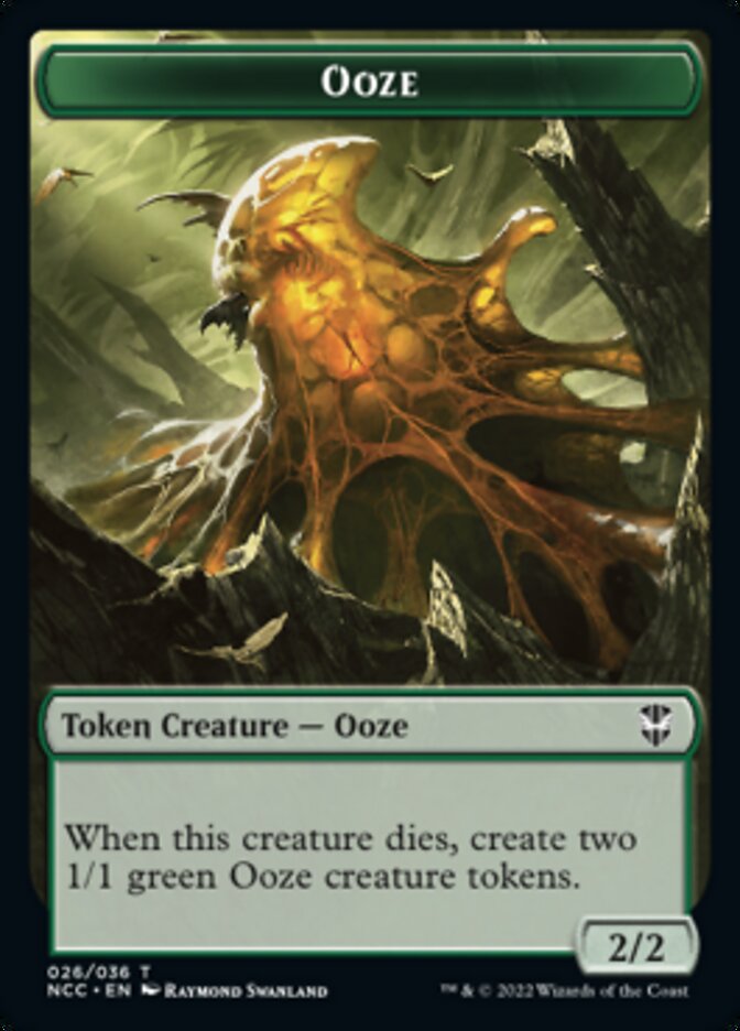 Ooze (026) // Treasure (015) Double-Sided Token [Streets of New Capenna Commander Tokens] - Evolution TCG