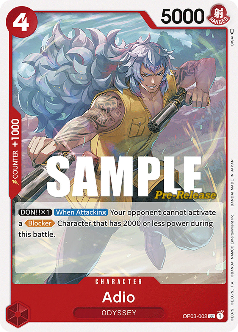 Adio [Pillars of Strength Pre-Release Cards] - Evolution TCG