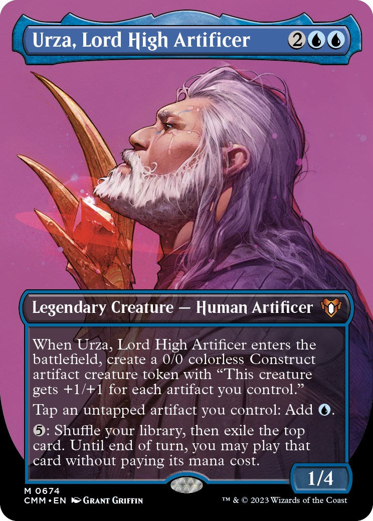 Urza, Lord High Artificer (Borderless Profile) [Commander Masters] - Evolution TCG