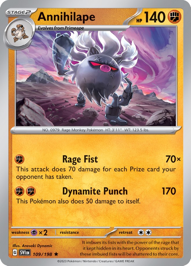 Annihilape (109/198) (Theme Deck Exclusive) [Scarlet & Violet: Base Set] - Evolution TCG