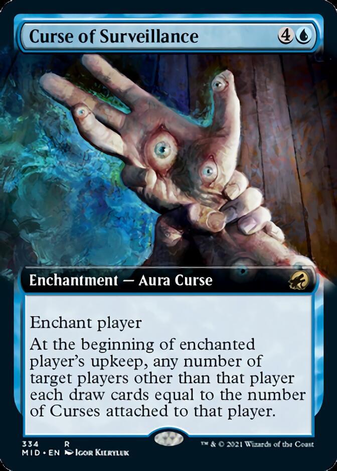 Curse of Surveillance (Extended Art) [Innistrad: Midnight Hunt] - Evolution TCG