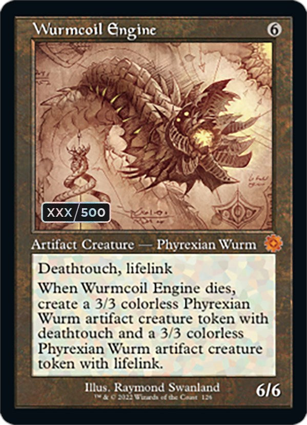 Wurmcoil Engine (Retro Schematic) (Serialized) [The Brothers' War Retro Artifacts] - Evolution TCG