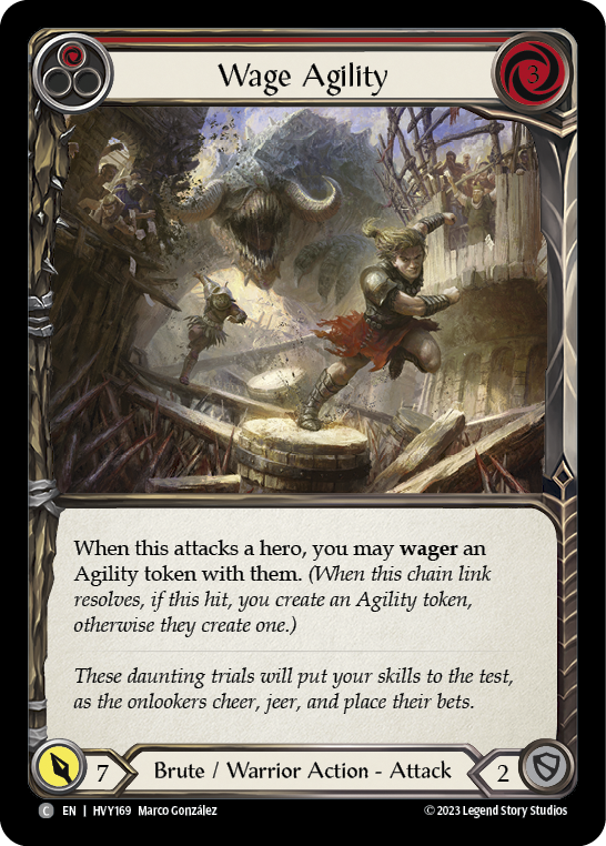 Wage Agility (Red) [HVY169] (Heavy Hitters) - Evolution TCG