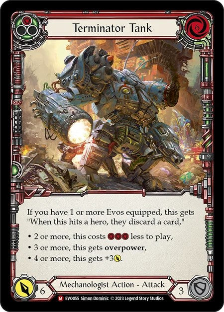 Terminator Tank [EVO055] (Bright Lights) - Evolution TCG