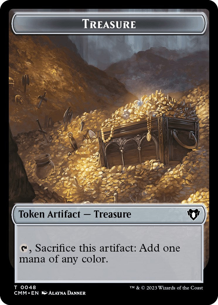 Treasure // Bird Illusion Double-Sided Token [Commander Masters Tokens] - Evolution TCG