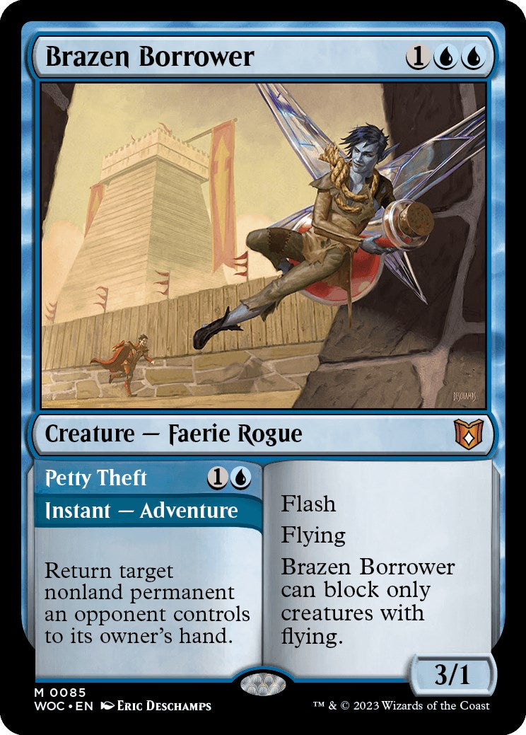 Brazen Borrower // Petty Theft [Wilds of Eldraine Commander] - Evolution TCG