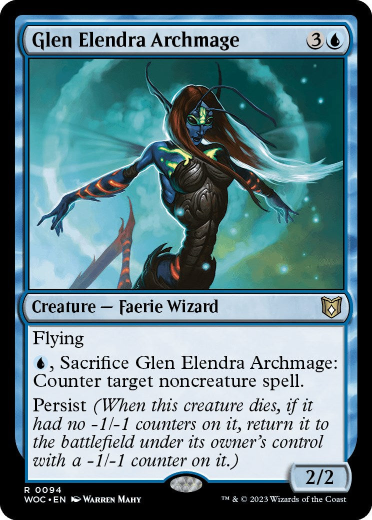Glen Elendra Archmage [Wilds of Eldraine Commander] - Evolution TCG