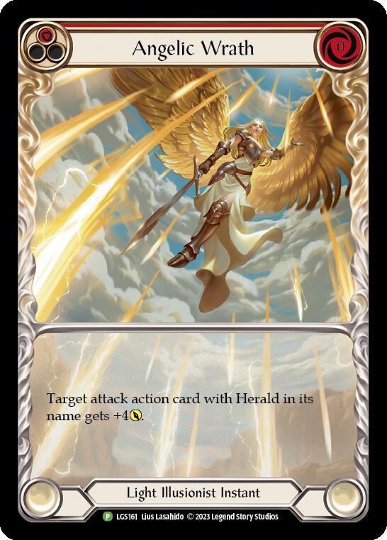 Angelic Wrath (Red) [LGS161] (Promo)  Rainbow Foil - Evolution TCG