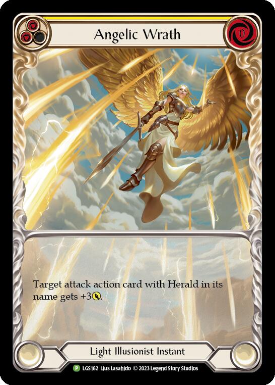 Angelic Wrath (Yellow) [LGS162] (Promo)  Rainbow Foil - Evolution TCG