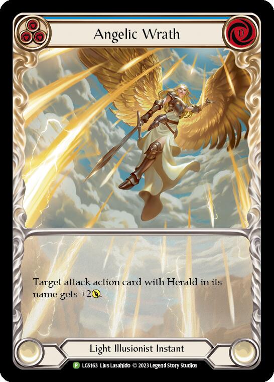 Angelic Wrath (Blue) [LGS163] (Promo)  Rainbow Foil - Evolution TCG
