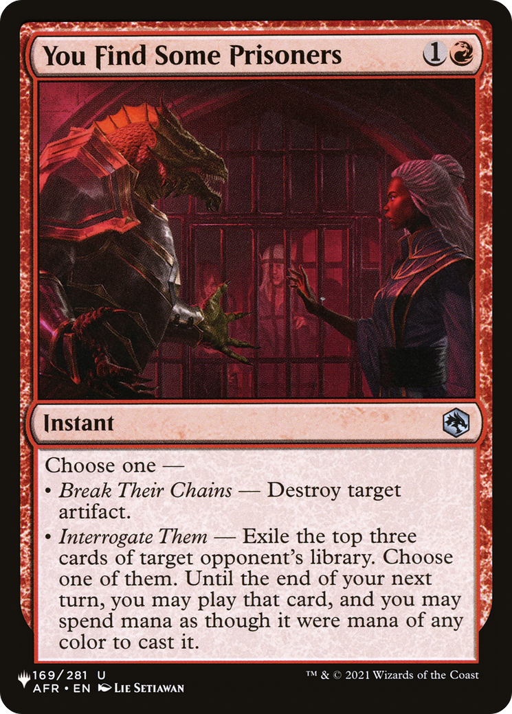 You Find Some Prisoners [The List] - Evolution TCG