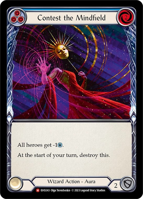 Contest the Mindfield [EVO243] (Bright Lights)  Rainbow Foil - Evolution TCG
