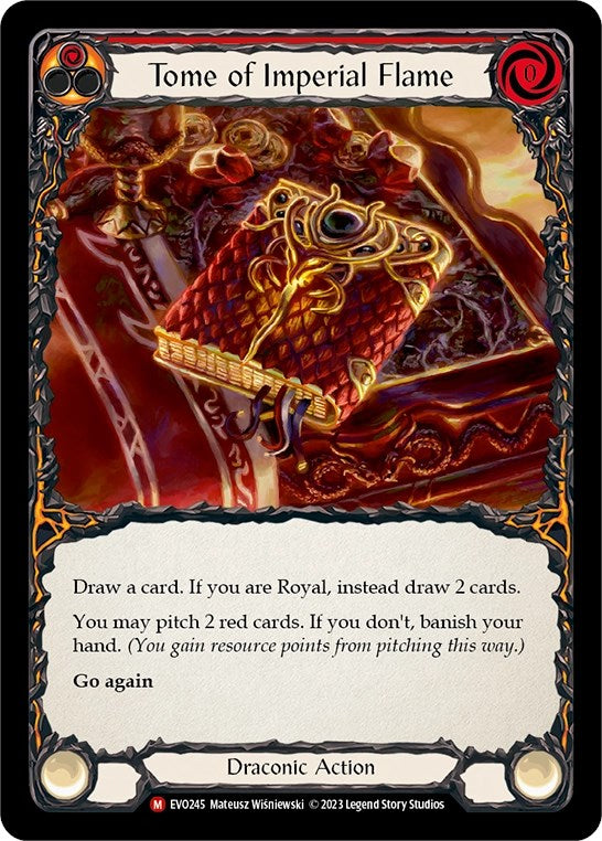 Tome of Imperial Flame [EVO245] (Bright Lights)  Rainbow Foil - Evolution TCG