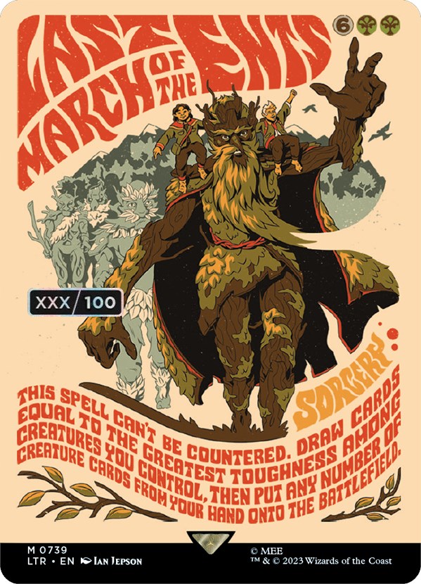 Last March of the Ents (Borderless Poster) (Serialized) [The Lord of the Rings: Tales of Middle-Earth] - Evolution TCG