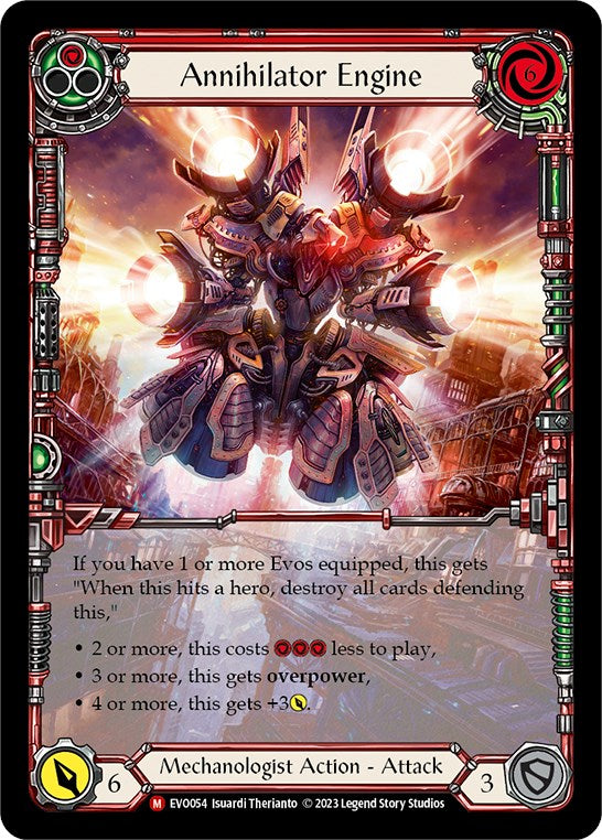 Annihilator Engine (Extended Art) [EVO054] (Bright Lights)  Rainbow Foil - Evolution TCG