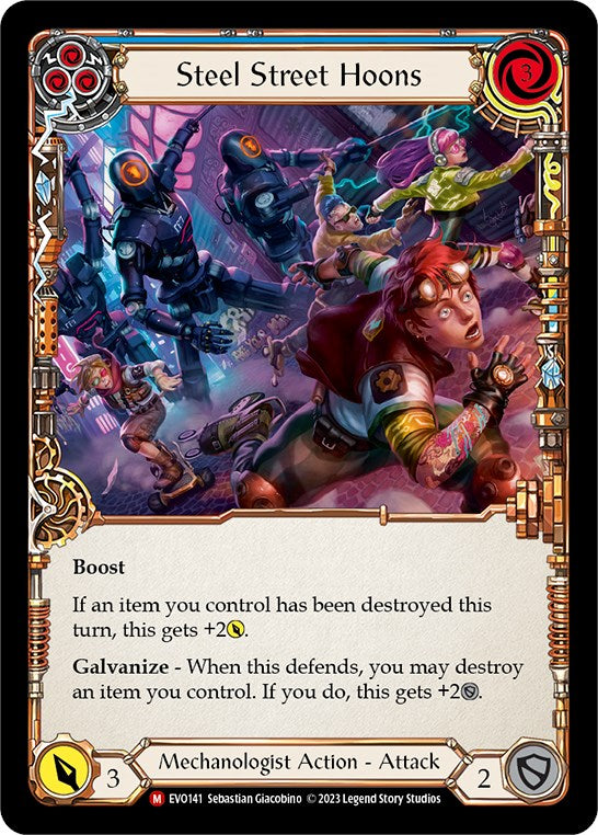 Steel Street Hoons [EVO141] (Bright Lights)  Rainbow Foil - Evolution TCG