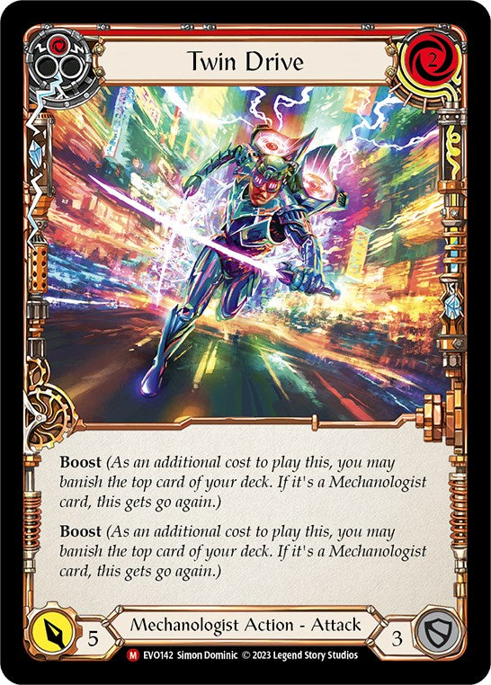 Twin Drive [EVO142] (Bright Lights)  Rainbow Foil - Evolution TCG