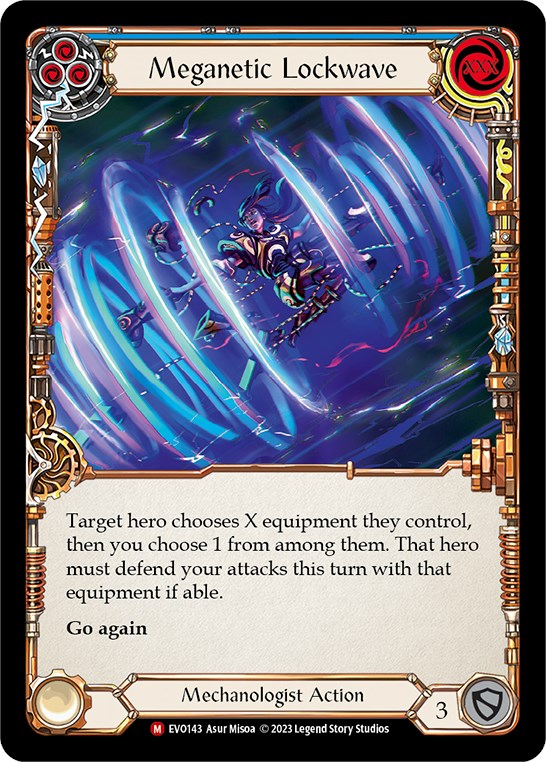 Meganetic Lockwave [EVO143] (Bright Lights) - Evolution TCG