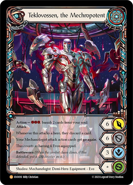 Singularity // Teklovossen, the Mechropotent [EVO010] (Bright Lights) - Evolution TCG