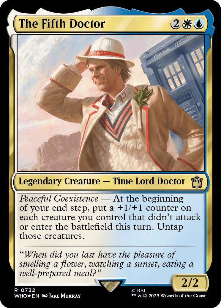 The Fifth Doctor (Surge Foil) [Doctor Who] - Evolution TCG
