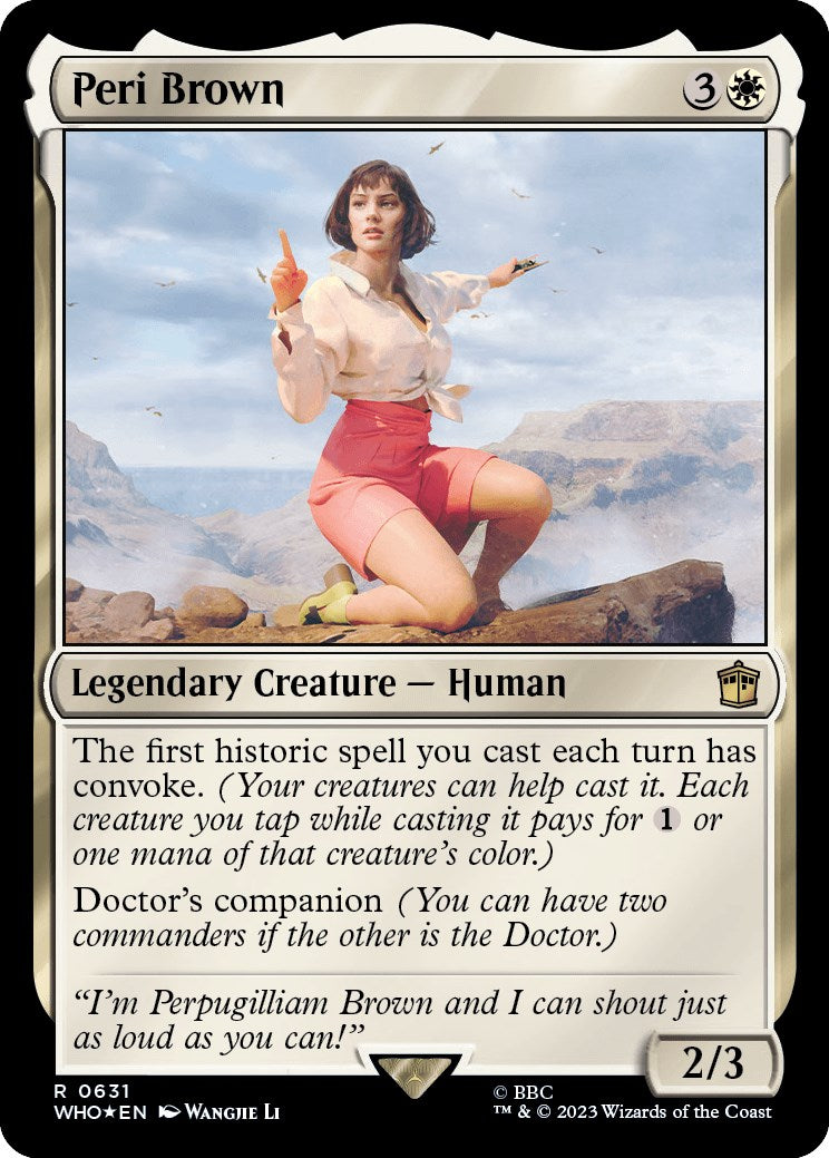 Peri Brown (Surge Foil) [Doctor Who] - Evolution TCG