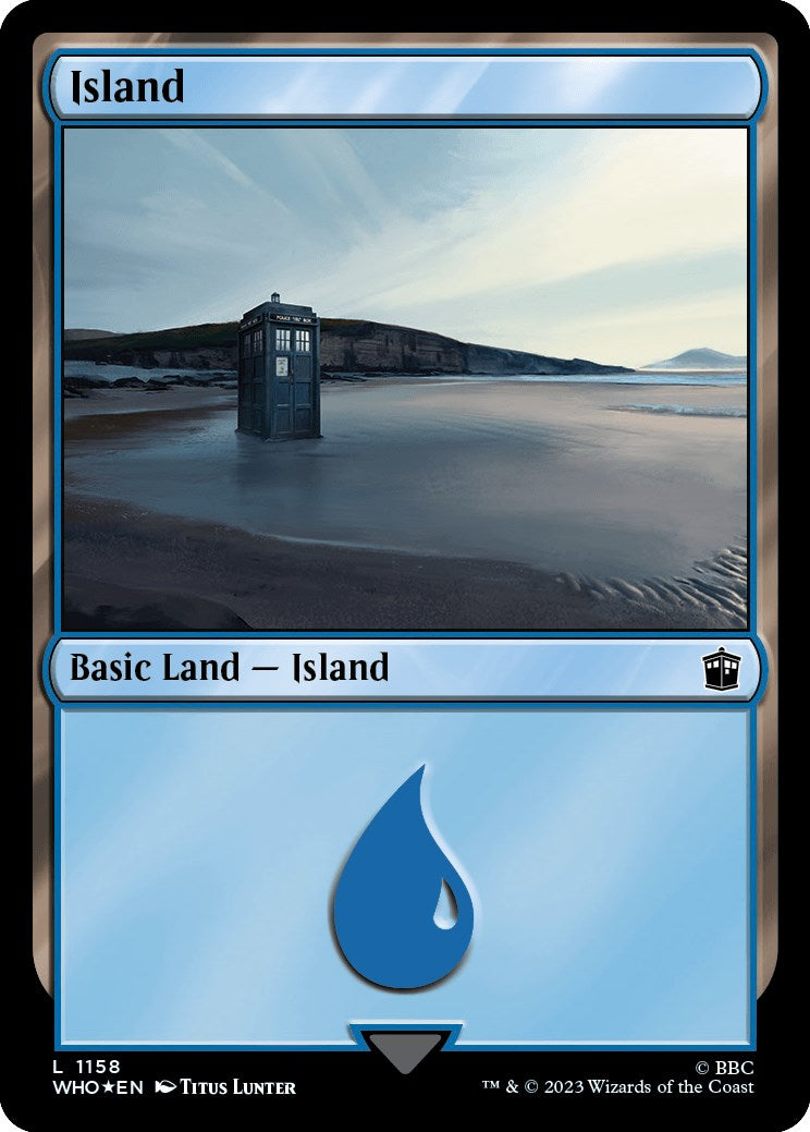 Island (1158) (Surge Foil) [Doctor Who] - Evolution TCG