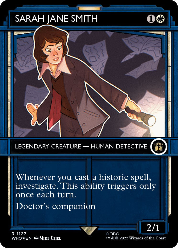 Sarah Jane Smith (Showcase) (Surge Foil) [Doctor Who] - Evolution TCG