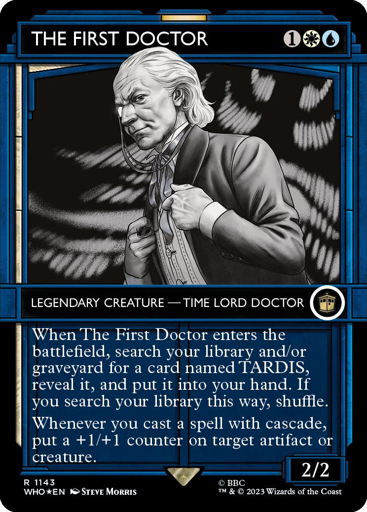 The First Doctor (Showcase) (Surge Foil) [Doctor Who] - Evolution TCG