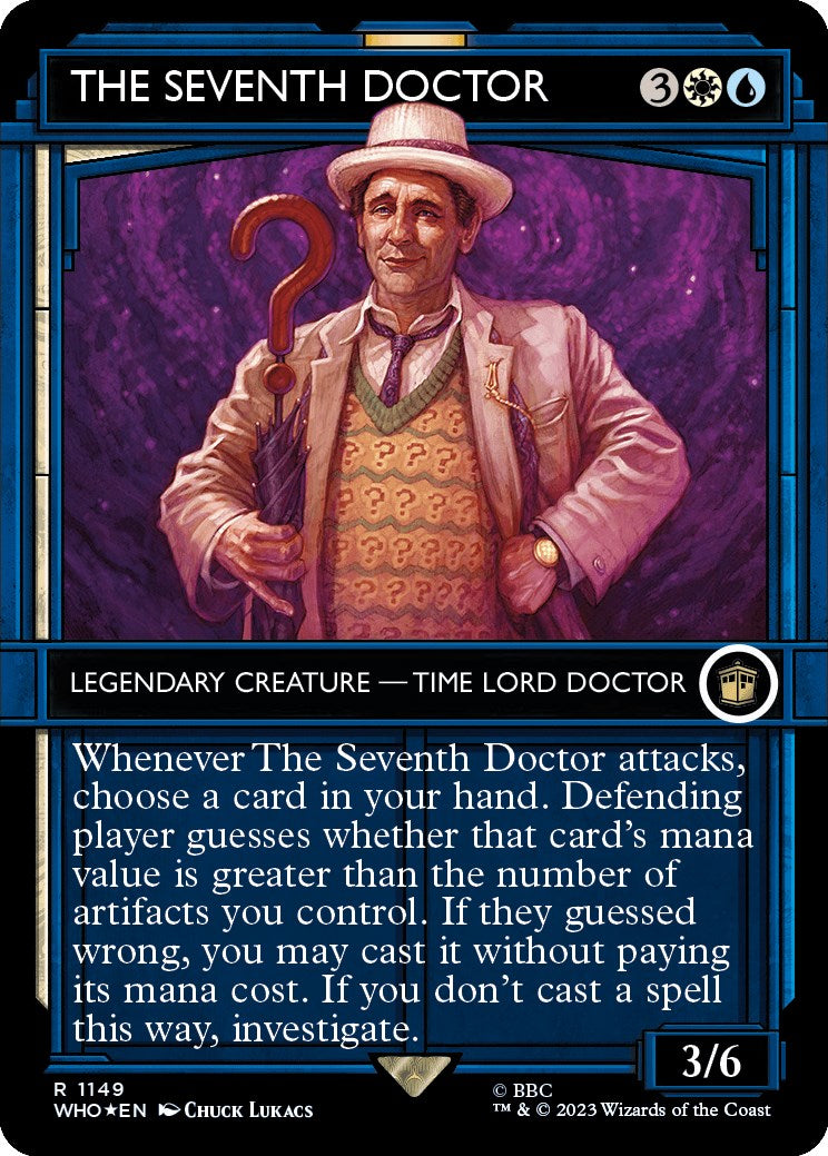 The Seventh Doctor (Showcase) (Surge Foil) [Doctor Who] - Evolution TCG