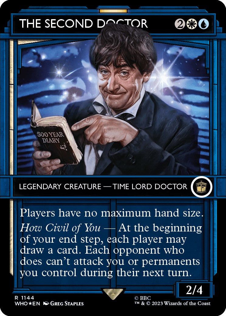 The Second Doctor (Showcase) (Surge Foil) [Doctor Who] - Evolution TCG