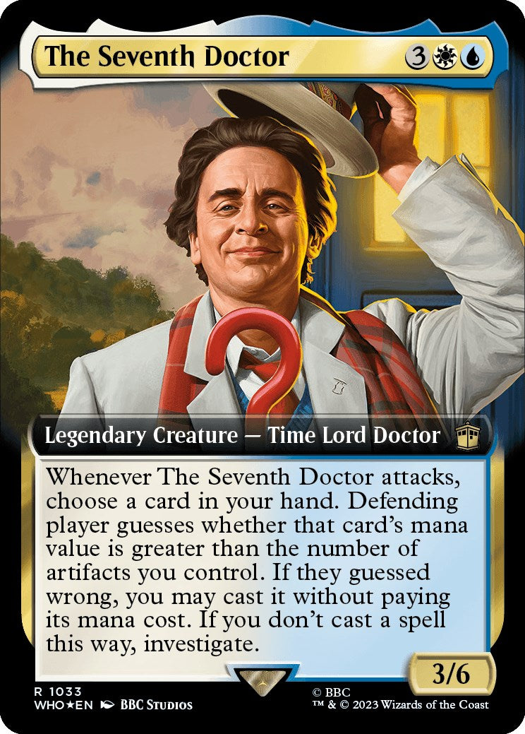 The Seventh Doctor (Extended Art) (Surge Foil) [Doctor Who] - Evolution TCG