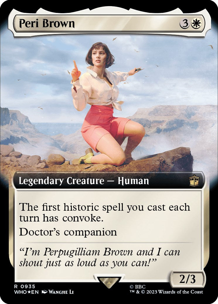 Peri Brown (Extended Art) (Surge Foil) [Doctor Who] - Evolution TCG