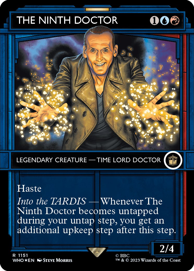 The Ninth Doctor (Showcase) (Surge Foil) [Doctor Who] - Evolution TCG
