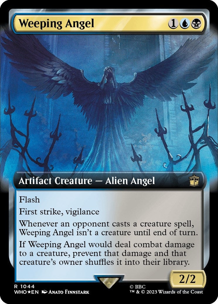 Weeping Angel (Extended Art) (Surge Foil) [Doctor Who] - Evolution TCG