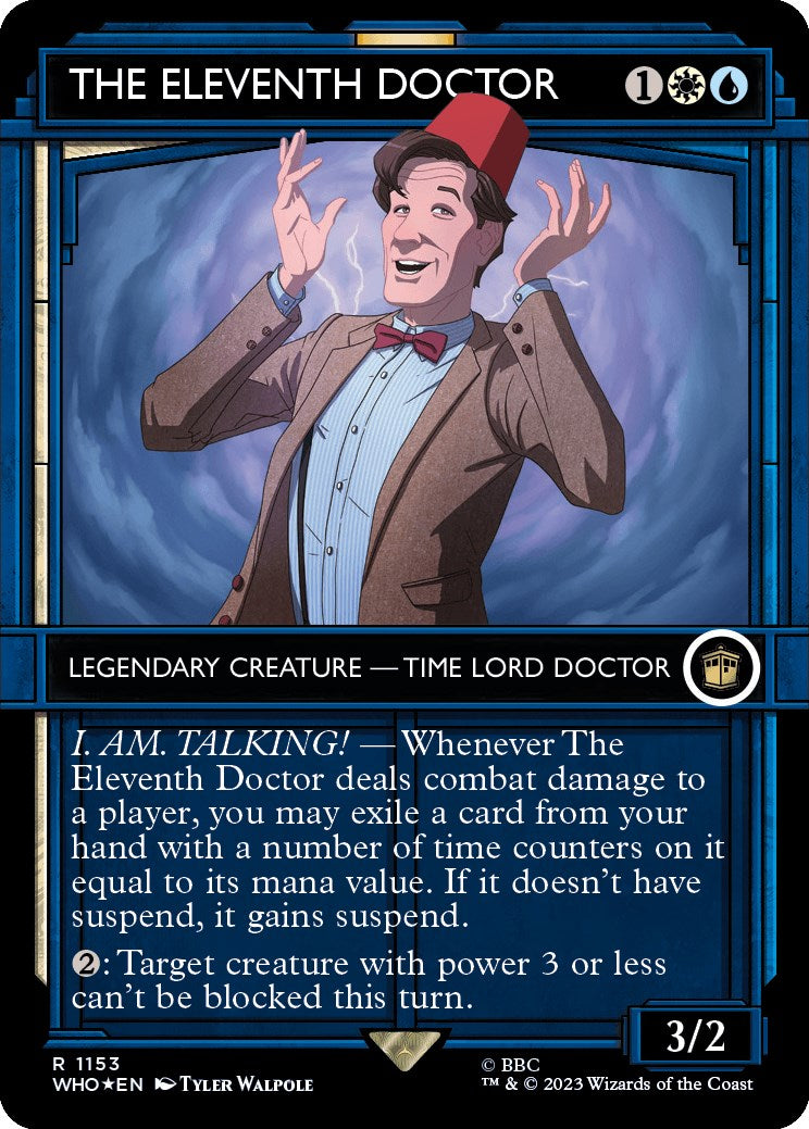 The Eleventh Doctor (Showcase) (Surge Foil) [Doctor Who] - Evolution TCG