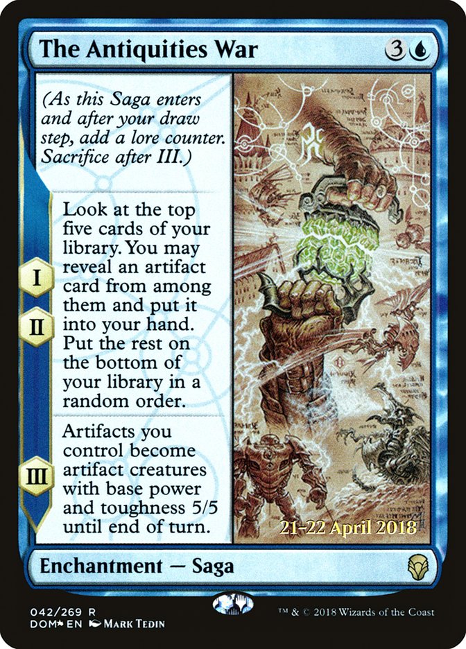 The Antiquities War [Dominaria Prerelease Promos] - Evolution TCG