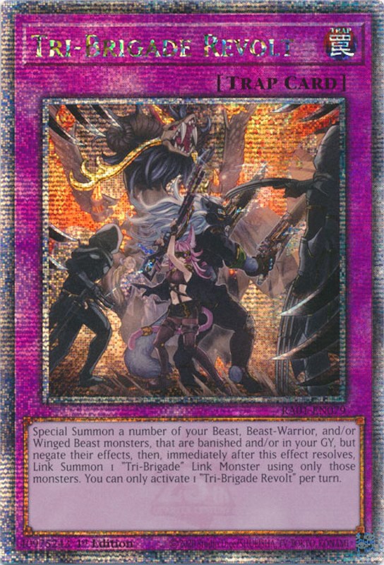 Tri-Brigade Revolt [RA01-EN079] Quarter Century Secret Rare - Evolution TCG