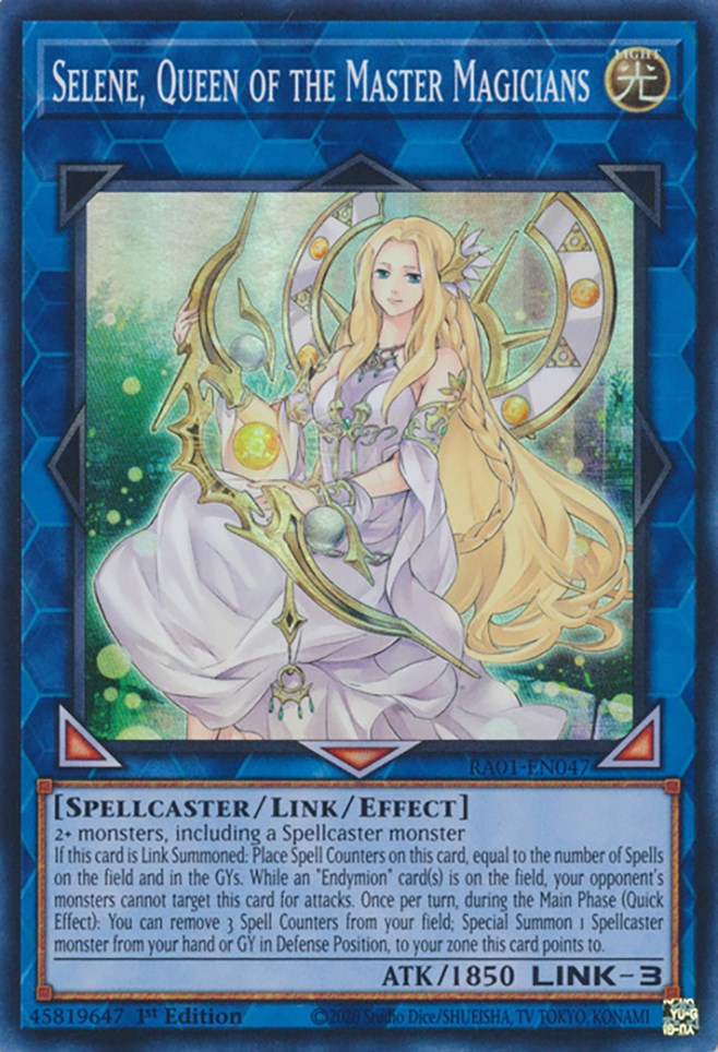 Selene, Queen of the Master Magicians [RA01-EN047] Super Rare - Evolution TCG