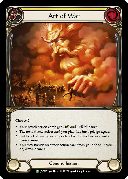 Art of War (Cold Foil) [JDG015] (Promo)  Cold Foil - Evolution TCG
