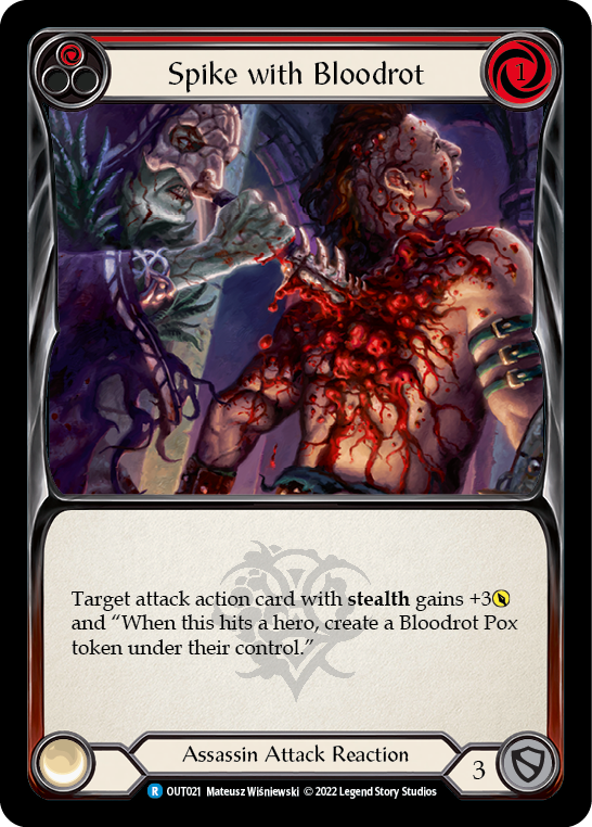 Spike with Bloodrot (Red) [OUT021] (Outsiders) - Evolution TCG