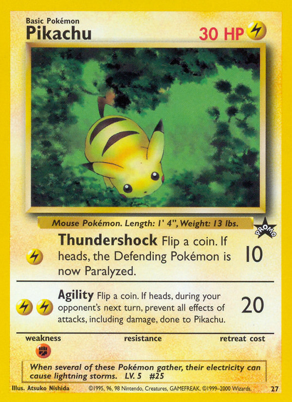 Pikachu (27) [Wizards of the Coast: Black Star Promos] - Evolution TCG