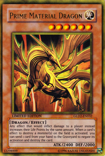 Prime Material Dragon [GLD2-EN032] Ultra Rare - Evolution TCG