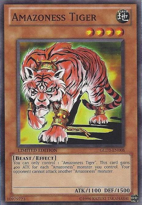 Amazoness Tiger [GLD3-EN008] Common - Evolution TCG