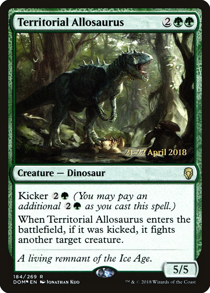 Territorial Allosaurus [Dominaria Prerelease Promos] - Evolution TCG