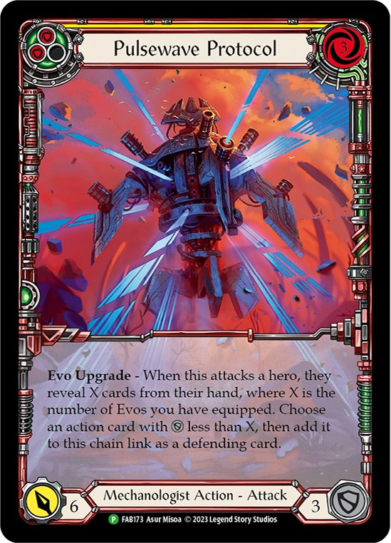 Pulsewave Protocol [FAB173] (Promo)  Rainbow Foil - Evolution TCG